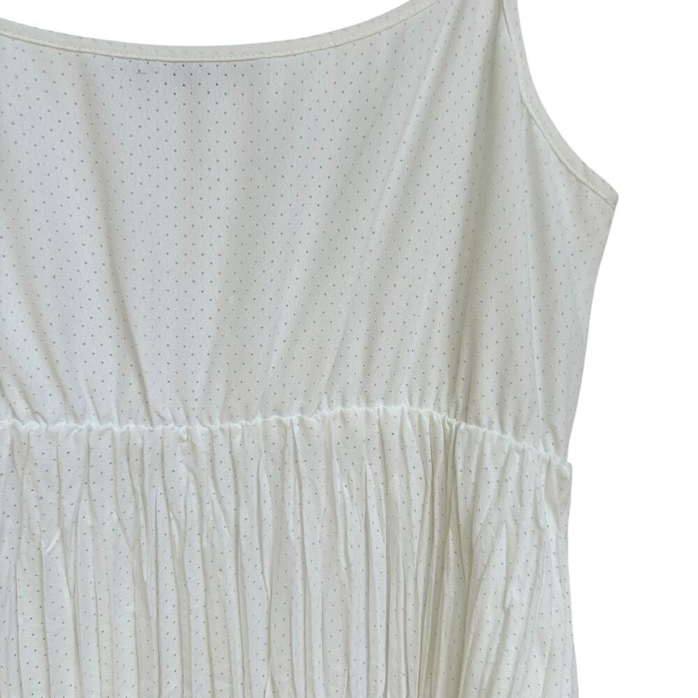 AllSaints Laze Sleeveless Slip Dress White Size XS  Crinkle Pleated - Picture 5 of 12